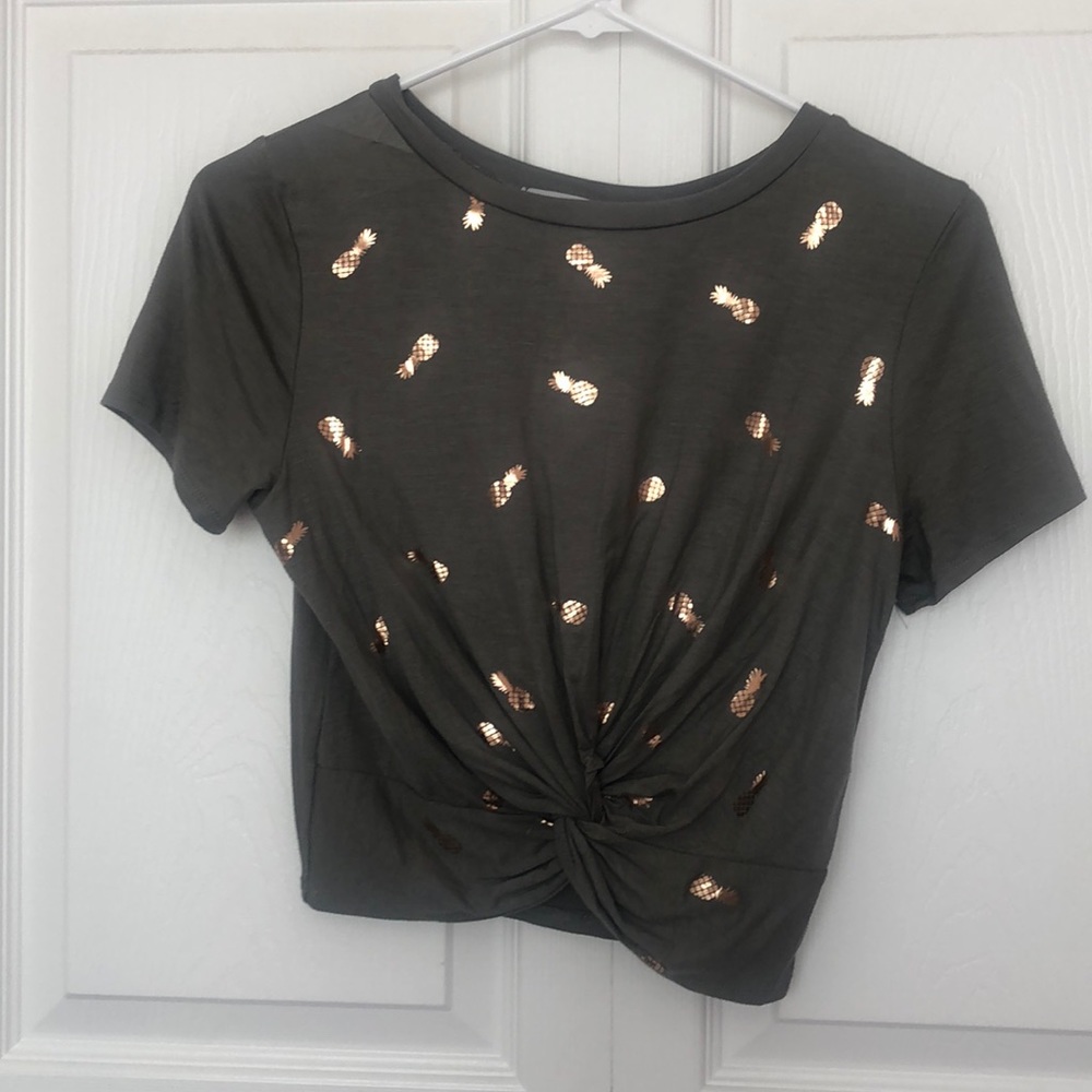 Junior Pineapple Cropped Tee